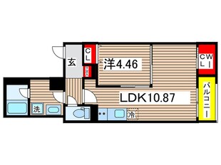 クラージュ森下の物件間取画像